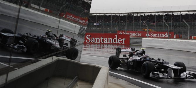 Valtteri Bottas en los test de Silverstone 2012