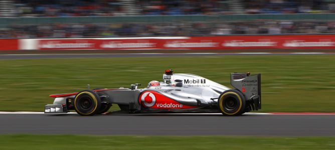 Jenson Button en Silverstone