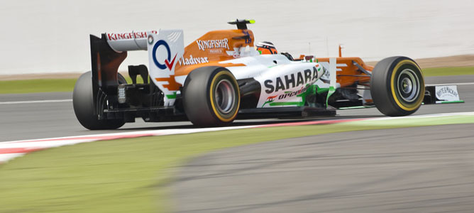 Nico Hulkenberg en el circuito de Silverstone