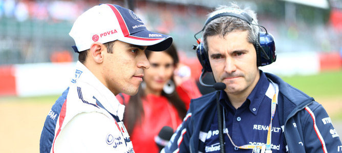 Pastor Maldonado en el circuito de Silverstone