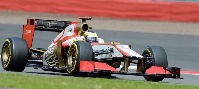 Pedro de la Rosa en el circuito de Silverstone