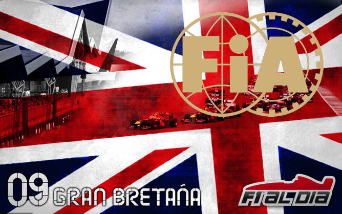 Cartel anunciador del GP de Gran Bretaña de F1