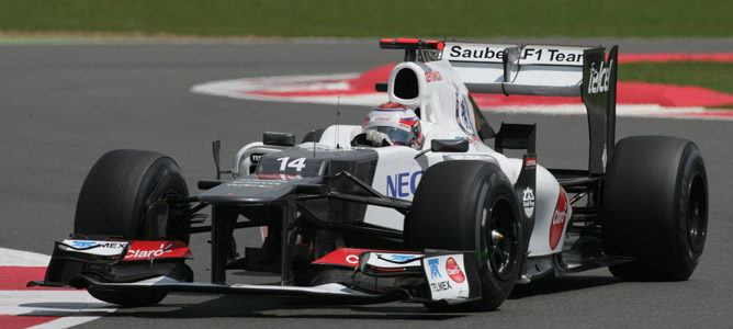 Kamui Kobayashi durante el GP de Gran Bretaña 2012