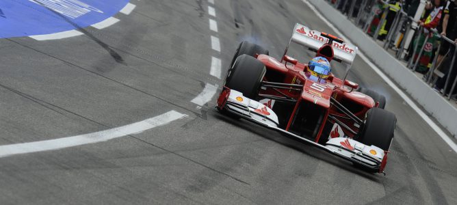 Fernando Alonso en Hockenheim