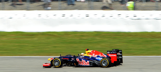 Sebastian Vettel durante el GP de Alemania