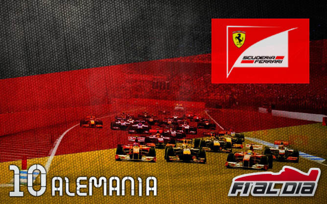 Cartel anunciador del GP de Alemania de F1