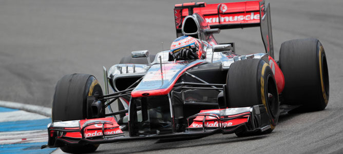 Un McLaren en el circuito de Hockenheim