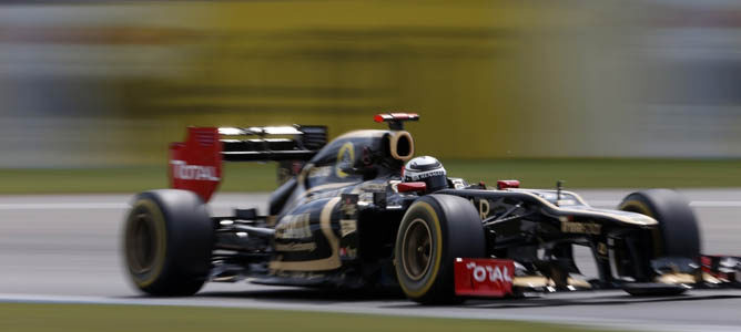 Un Lotus en el circuito de Hockenheim