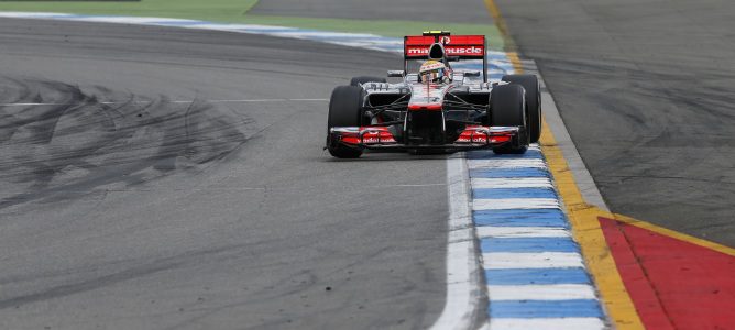 Lewis Hamilton en Hockenheim