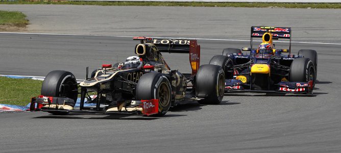 Kimi en Alemania por delante de Webber