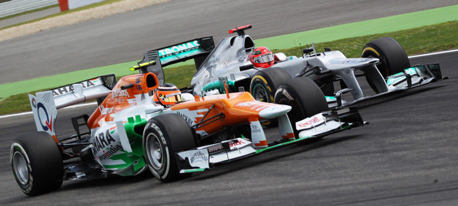 Nico Hülkenberg y Michael Schumacher