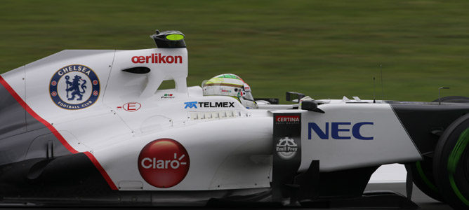 Sergio Pérez en su Sauber C31