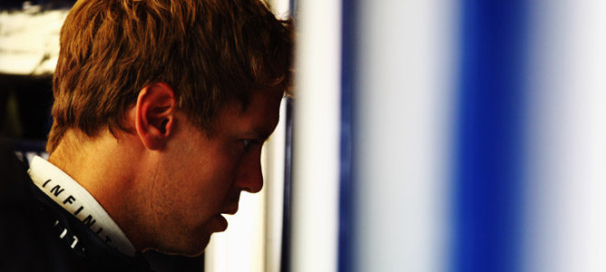Sebastian Vettel pensativo