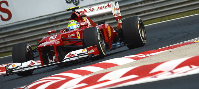 Felipe Massa rueda en Hungaroring