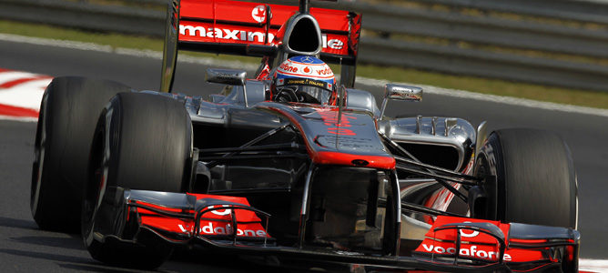 Jenson Button en los libres del GP de Hungría 2012