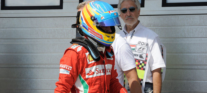 Fernando Alonso clasificó en sexta posición en Hungría 2012