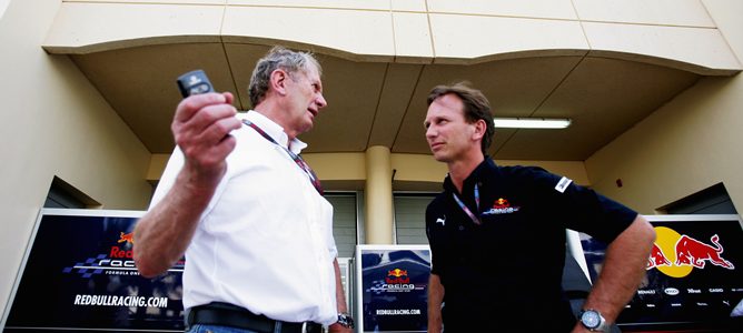 Helmut Marko junto a Christian Horner