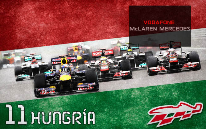 Cartel anunciador del GP de Hungría de F1