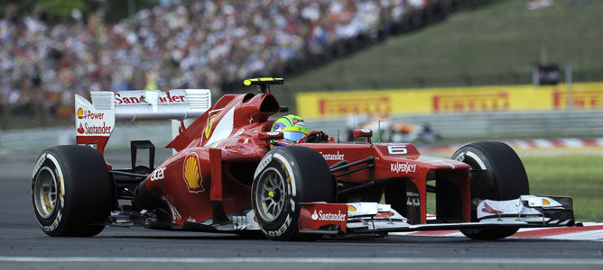 Felipe Massa en la pista de Hungaroring