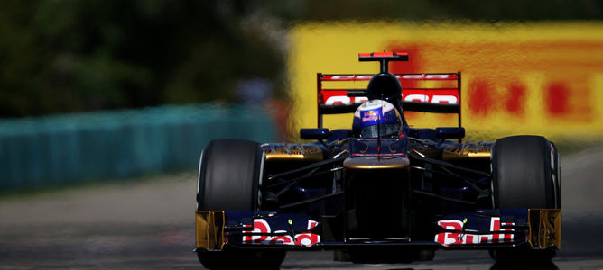 Daniel Ricciardo en la pista de Hungaroring