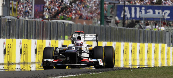 Kamui Kobayashi en la pista de Hungaroring