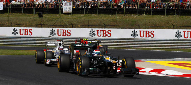 Vitaly Petrov en la pista de Hungaroring