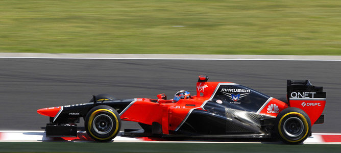 Timo Glock en la pista de Hungaroring