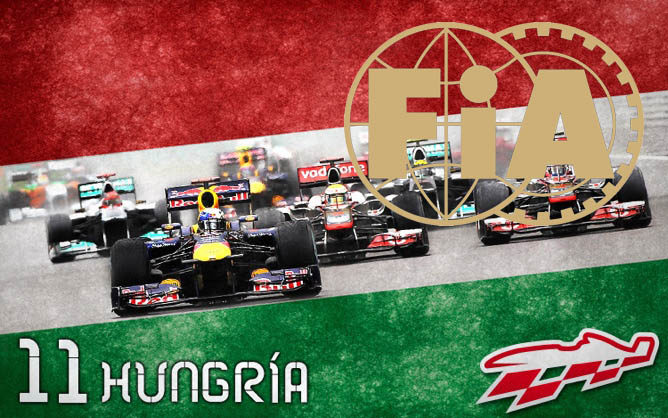 Cartel anunciador del GP de Hungría