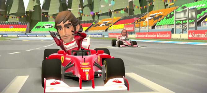 Fernando Alonso en 'F1 Race Stars'