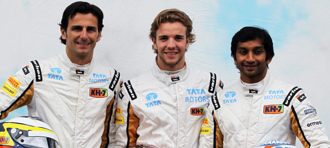 Un indio y dos españoles son los pilotos de HRT