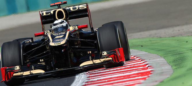 Kimi Räikkönen pilota su Lotus E20, 2012