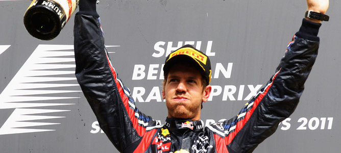 Sebastian Vettel ganó el GP de Bélgica 2011