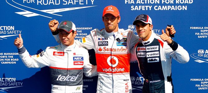 Jenson Button logra la pole en el Gran Premio de Bélgica 2012