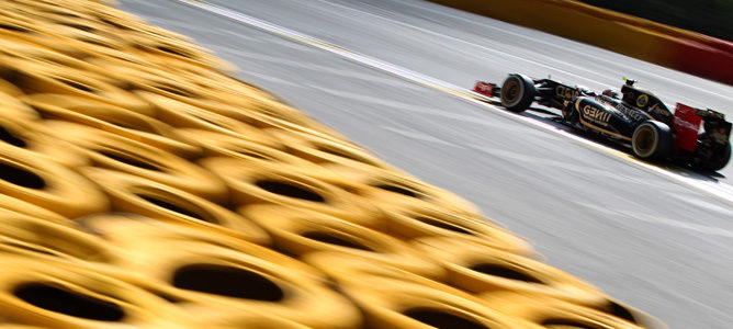 Romain Grosjean en la clasificación de Spa
