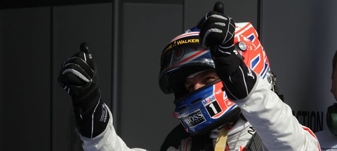 Jenson Button en Spa 2012