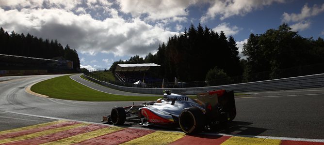 Lewis Hamilton en Spa 2012