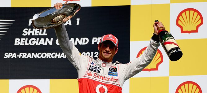 Jenson Button gana el Gran Premio de Bélgica 2012