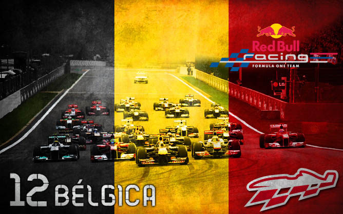 Cartel anunciador el GP de Bélgica