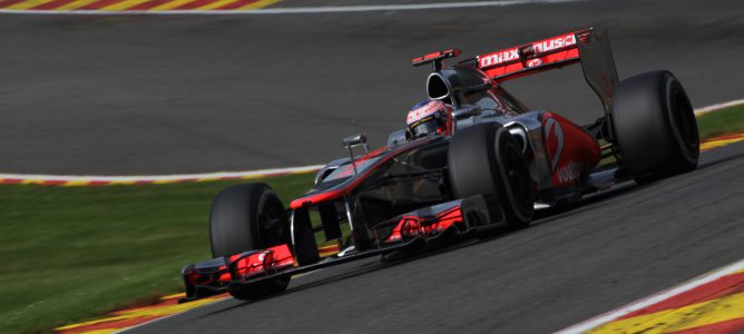 Jenson Button en Spa