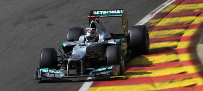 Michael Schumacher durante su GP 300