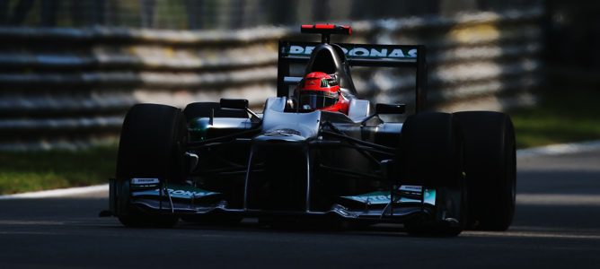 Michael Schumacher en el GP de Italia 2012