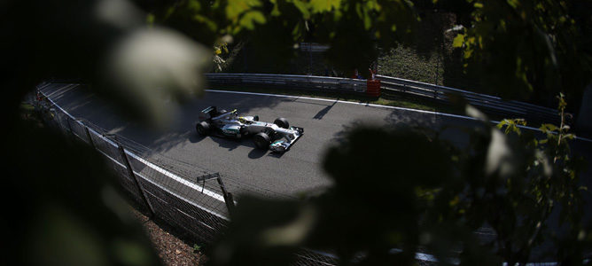 Nico Rosberg con Mercedes en Monza 2012