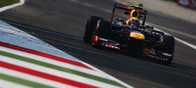 Mark Webber en Monza 2012