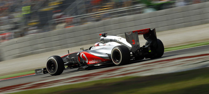 Jenson button durante la clasificación del GP de Italia en Monza