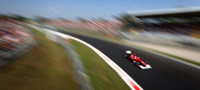 Fernando Alonso durante la clasificación del GP de italia 2012