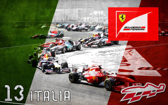 Cartel anunciador del GP de Italia de F1