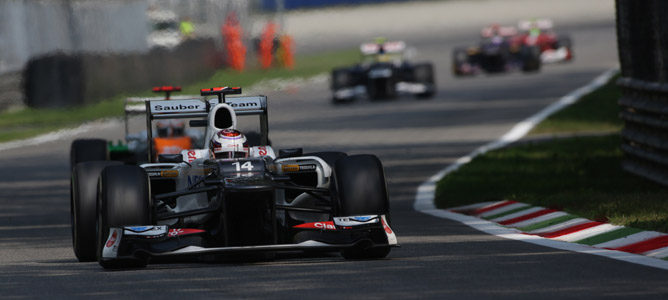 Kamui Kobayashi en Monza