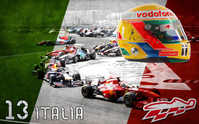 Cartel anunciador del GP de Italia