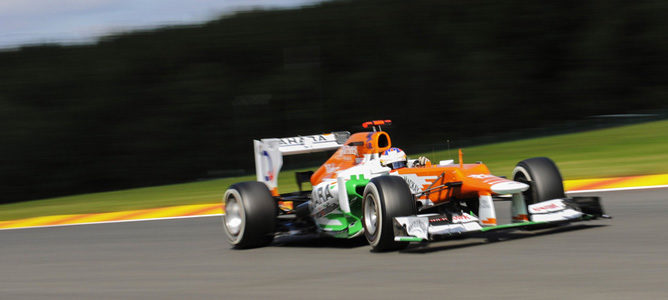 Paul di Resta en el asfalto de Monza