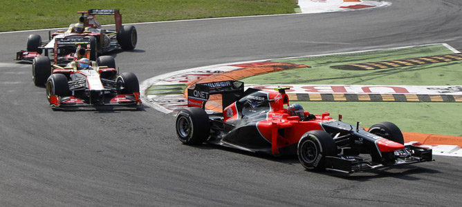 Charles Pic en el asfalto de Monza